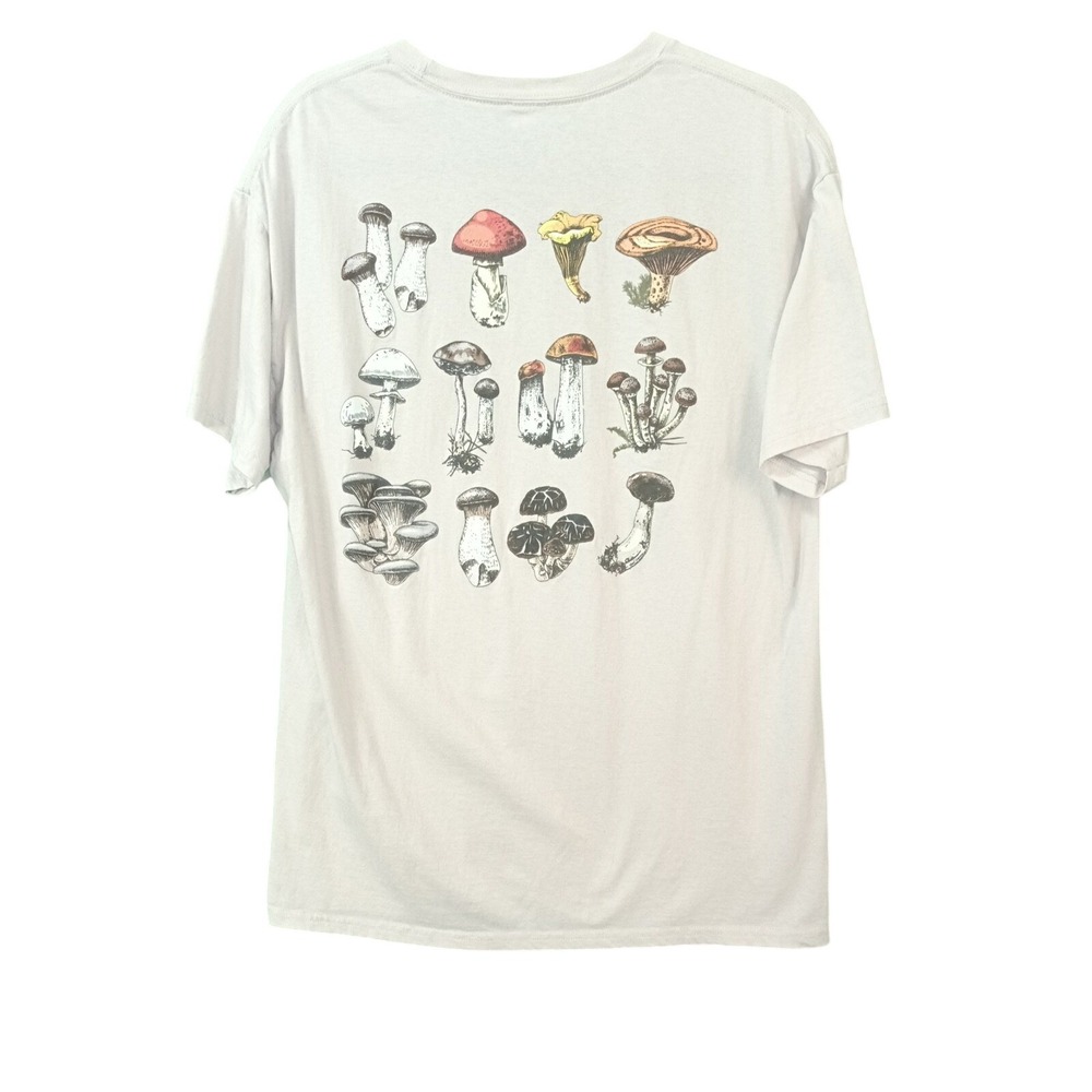 L‎ Bowery Supply Co Mushroom Morrel Tee Top Shirt Naturecore Cottagecore